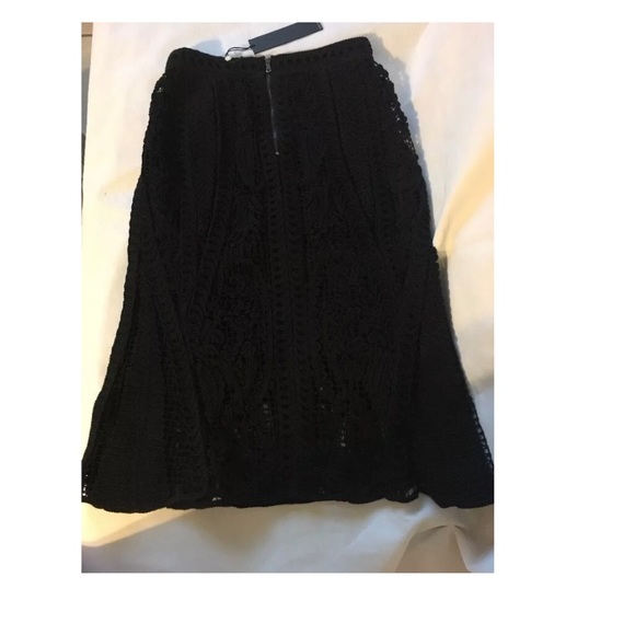 NWT $498 Kobi Halperin Courtney Crochet‎ Lace Panel Skirt [SZ 0 ] - Picture 8 of 8